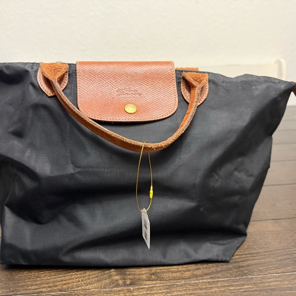 Longchamp Black and Brown Tote Bag - Picture 2 of 2